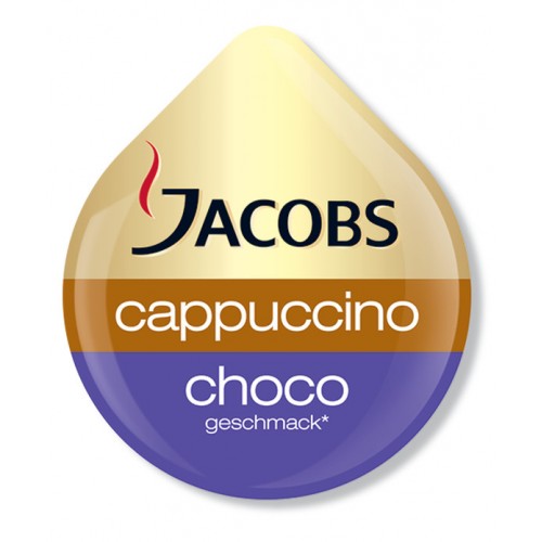 TASSIMO Jacobs Cappuccino Choco е кафе с мляко с наситен вкус на Якобс кафе